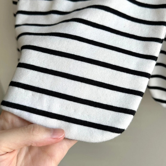 Old Navy Black and White Striped Casual Blazer, Stretchy Suit Jacket, Small - Picture 8 of 16